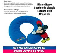 Cuscino Riposacollo da Viaggio Topolino.Cuscino ke Protegge Il Collo Del Bambino