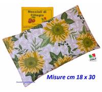 cuscino riscaldabile con noccioli di ciliegia Made in Italy