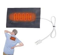 Cuscino riscaldante elettrico - cuscino riscaldante ricarico USB 5 V, tappetino a riscaldamento morbido | Cuscino per il sollievo dal dolore per colonna lombare, addome, collo, protezione a freddo per