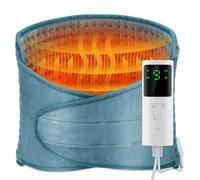 Cuscino riscaldante elettrico per la schiena, cuscino riscaldante avvolgente, scalda lombare per schiena, vita, addome, gamba, corpo, riscaldamento rapido, 9 impostazioni di temperatura, timer a 4