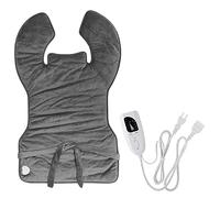 Cuscino riscaldante elettrico per schiena, collo e spalle, sollievo dal dolore, 94 x 56 cm, riscaldamento rapido, terapia del caldo, con cinghia in vita con 6 impostazioni di temperatura, può essere