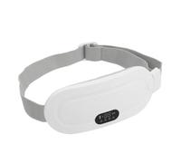 Cuscino riscaldante ergonomico portatile per crampi da donna, regolabile a riscaldamento rapido, massaggiatore addominale elettrico per dolori mestruali, schiena e vita, premuroso diverso (bianco)