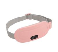 Cuscino riscaldante ergonomico portatile per crampi, da donna, regolabile, riscaldamento rapido, elettrico, massaggiatore addominale per dolori mestruali, schiena e vita, premuroso diverso (rosa)