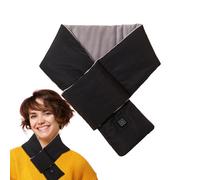 Cuscino riscaldante per collo, scaldacollo riscaldato, sciarpa riscaldata spessa unita, con tasca - Minerva termica a 3 livelli di riscaldamento, catena riscaldante portatile senza fili per