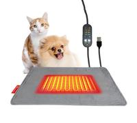 Cuscino riscaldante per gatti, 5 impostazioni di temperatura, con timer automatico, per l'inverno, casa, soggiorno, appartamento, fattoria, garage, gabbia
