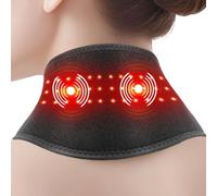 Cuscino riscaldante per il collo | Massaggiatore ricaricabile USB | Avvolgente riscaldante cervicale regolabile | per sollievo del dolore al collo donna uomo anziano madre moglie viaggio