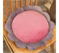 Cuscino riscaldante rotondo per sedile a forma di cartone animato, ricarica USB, isolamento antiscivolo e termico per casa e ufficio (colore : rosa, dimensioni: 40 x 40 cm)