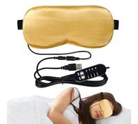 Cuscino riscaldato - Compressione e illuminazione degli occhi gonfi | Sincronizzazione a cinque velocità USB Electric Ocular Compress | Maschera gel degli occhi caldi freddi per gli occhi asciutti