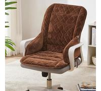 Cuscino Riscaldato Con 3 Livelli Di Calore, Riscaldatore USB For Sedili Ispessiti, Poggiatesta Staccabile Corrimano For Sedia Da Pranzo Di Casa(Brown)