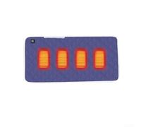 Cuscino riscaldato per interni ed esterni, alimentato da USB, riscaldamento a quattro zone in grafene con 3 impostazioni regolabili, per sedia da ufficio o panca da giardino (blu navy, 45 x 90 cm)