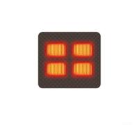 Cuscino riscaldato per interni ed esterni, alimentato tramite USB, riscaldamento a quattro zone in grafene con 3 impostazioni regolabili, per sedia da ufficio o panca da giardino (marrone, 45 x 45 cm)