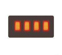 Cuscino riscaldato per interni ed esterni, alimentato tramite USB, riscaldamento a quattro zone in grafene con 3 impostazioni regolabili, per sedia da ufficio o panca da giardino (marrone, 45 x 90 cm)