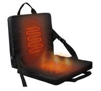 Cuscino riscaldato per sedile, sedia da esterno pieghevole riscaldata a 3 livelli con maniglia, sedili riscaldati portatili regolabili per stadio per tribune (senza power bank) Sedili riscaldati