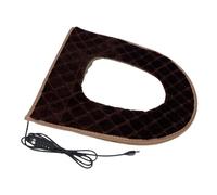 Cuscino riscaldato per WC - Cuscino riscaldante regolabile a 5 livelli, tappetino per WC con timer, design plug-in a cinque temperature per il freddo al mattino, cura degli anziani, bagno