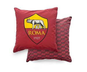 Cuscino Roma A.S. ufficiale fodera puro cotone imbottito sfoderabile 40 x 40 cm