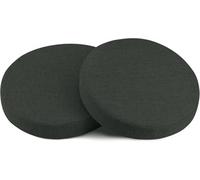 Cuscino Rotondo 40cm Confezione da 2 Cuscini Pavimento e Meditazione Memory Foam Cuscino Sedia Antiscivolo Sfoderabile in Lino Cucina Giardino Ufficio Sgabello Bistrot(Dark Gray,20x4in)