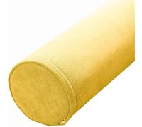 Cuscino Rotondo Cilindrico Cuscino A Rullo Lungo Cuscino Cervicale Rotondo Supporto Iombare Cuscino, Cuscino Cilindrico Con Fodera Rimovibile Per Dormire/sedia/auto/divano(Giallo,10x90cm/4x35in)