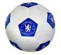 Cuscino rotondo con licenza ufficiale Chelsea FC, super morbido, bianco, perfetto per qualsiasi camera da letto, sul divano, 25 x 25 cm
