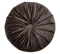 Cuscino Rotondo da 14 Pollici, Cuscino Rotondo in Velluto Plissettato Vintage con Bottone Centrale per Divano, Poltrona, Letto, Camera da Letto, Soggiorno, caffè, in Velluto, cusc