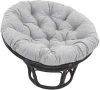 Cuscino rotondo da 160 cm, in rattan, con lacci, ideale per patio, giardino e relax all'aperto