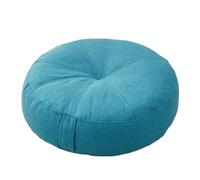 Cuscino Rotondo da Pavimento per Meditazione, Piccolo Cuscino da Seduta per poltrona, auto, ufficio, sedia per anziani postoperatori, sedia a rotelle(Blue,19.7"x19.7"x6")