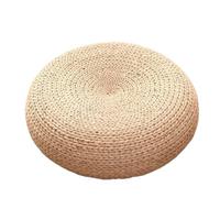 Cuscino Rotondo for Meditazione Yoga Tatami in Rattan Cuscino futon Addensato Cuscino for Sala da tè Intrecciato in Paglia Decorazioni for la casa per Yoga e Mindfulness(Type1)