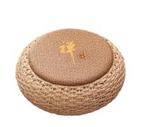 Cuscino Rotondo for Meditazione Yoga Tatami in Rattan Cuscino futon Addensato Cuscino for Sala da tè Intrecciato in Paglia Decorazioni for la casa per Yoga e Mindfulness(Type8)