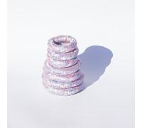 Cuscino rotondo in broccato di seta di colore rosa for ciotole sonore da 6-12 "8-14" for campane tibetane fatte a mano in Nepal Cuscino rotondo (Size : 6-12'' 7 pieces)