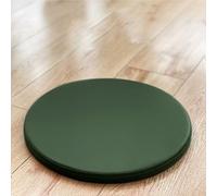 Cuscino Rotondo in Memory Foam - Cuscinetto Antiscivolo in Similpelle per sedie, sgabelli e divani - Morbido Cuscino Decorativo per la casa, Ideale per Il Comfort di Camera da Letto e Soggiorno (
