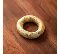 Cuscino rotondo per campane tibetane, per meditazione, yoga, guarigione del suono, base antiscivolo, protezione per ciotole tibetane, 4 misure 13-28 cm (giallo) (13 cm)
