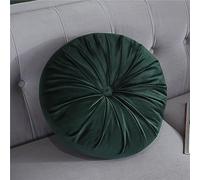 Cuscino rotondo per divano da 35 cm in velluto, cuscini decorativi morbidi pieghettati, cuscino da pavimento per meditazione, cuscino decorativo per casa per soggiorno, divano, letto, sedia dell'auto
