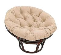 Cuscino rotondo per poltrona Papasan in polyrattan, diametro 100 cm, spessore 10 cm, cuscino da tappezzeria per poltrona girevole, mobili in rattan, sedie da giardino con fiori, arancione, 60 x 60 cm