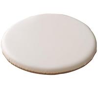 Cuscino rotondo per sedia da cucina, in ecopelle, spesso, antiscivolo, in memory foam, per sedie da pranzo per interni/esterni, colore avorio, 28 cm, comodo e