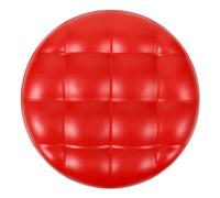 Cuscino rotondo per sedia girevole, sgabello di ricambio, in pelle PU, imbottito, in schiuma di poliuretano, per spa, barbiere, casa, colore: rosso