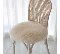 Cuscino rotondo per sedia in lana di pecora, 79,8 cm, morbido e accogliente, per studenti e sedie da ufficio, in pura lana di alta qualità, confortevole, diametro 80 cm, ideale per casa e spazio di