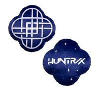 Cuscino sagomato con licenza ufficiale K-Pop Demon Hunters | Design Huntrix lampeggiante | Emblema che si illumina al buio | Perfetto per l'arredamento della camera da letto o del soggiorno 40 x 40 cm