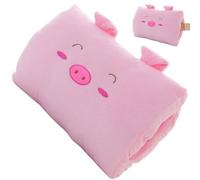 Cuscino scaldamani, custodia scaldamani morbida a forma di maiale cartoon 30x20 cm, cuscino per pisolino non elettrico per casa, ufficio, attività all'aperto e viaggi