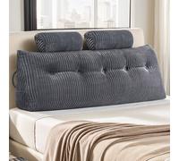 Cuscino schienale, forma a cuneo, cuscino lettura, cuscino schienale per letto, divano, cuscino testiera a cuneo, cuscino letto imbottito, cuscino reversibile per letto Caratteristiche:[Cuscino testie