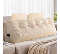 Cuscino schienale, forma a cuneo, cuscino lettura, cuscino schienale per letto, divano, cuscino testiera a cuneo, cuscino letto imbottito, cuscino reversibile per letto Caratteristiche:[Cuscino testie