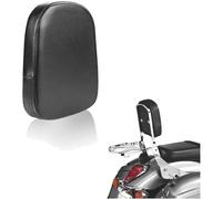 Cuscino schienale moto pelle universale, supporto passeggero, nero, compatibi...