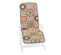 Cuscino Sdraio Mosaico Poltrona Pieghevole Morbido Coprisedia Seduta Poggiapiedi