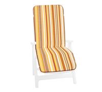 Cuscino Sdraio Poltrona Pieghevole A Righe Morbido Copri Lettino Sedia Giardino