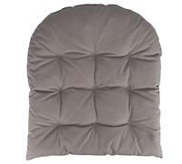 Cuscino sedia 50x46 cm, idrorepellente, tortora, Pachá Esté