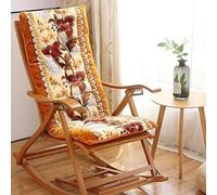 Cuscino Sedia A Dondolo Morbido Addensare Set di Cuscini Sedia A Dondolo con Cuscino Collo Staccabile Supporto Posteriore, Comodo Cuscino Sedia con Lacci per Uff, Phoenix And Jade, 48 * 120cm