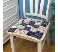 Cuscino Sedia Antiscivolo 40x40cm - Doppia Sicurezza Base Silicone Bande - Lavabile 60°C Certificato UNI - Per Horeca/Metallo Legno(Blue2)