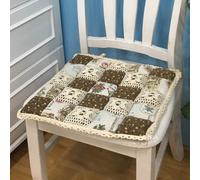 Cuscino Sedia Antiscivolo 40x40cm - Doppia Sicurezza Base Silicone Bande - Lavabile 60°C Certificato UNI - Per Horeca/Metallo Legno(Brown3)