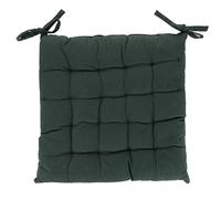 Cuscino sedia con lacci 40x40 cm, verde foresta, Sibilla