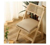 Cuscino Sedia Impermeabile Antiscivolo Con Memory Foam Rivestimento In Ecopelle Premium For Cucina Sala Da Pranzo Ufficio E Soggiorno(Cachi,40 * 40 * 4cm)