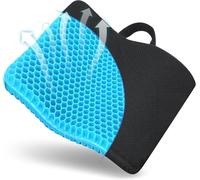 Cuscino Sedia in Gel, Cuscino in Gel, Cuscino per Sedia Ufficio per Ridurre La Pressione Su Fianchi, Cuscino per Coccige, Cuscini per Sedie Traspiranti per Auto/Ufficio/Casa/Sedia a Rotelle - Azure / 