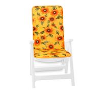 emmevi Cuscino Sedia Poltrona Morbido Girasoli Coprisedia Universale Interno Esterno mod.IBIZA 34G GIALLO